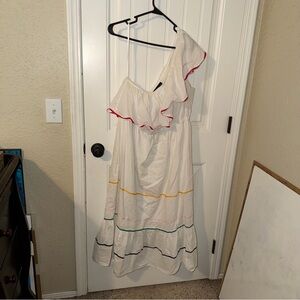 Lane Bryant 16 petite one shoulder dress